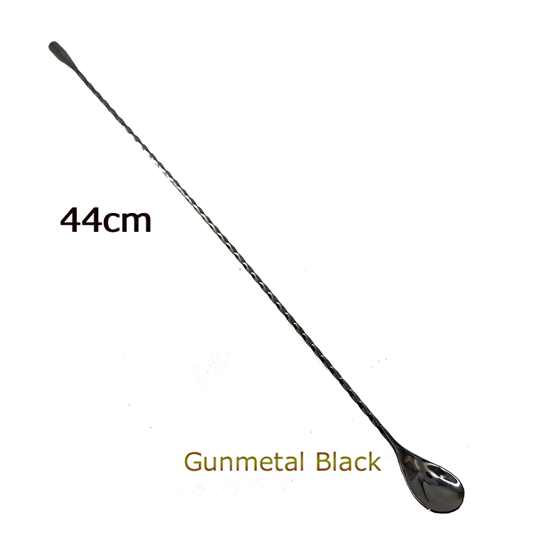 44cm 304 Stainless Steel Teardrop Frosted Bar Spoon Drink Mixing Spoons Bartender Tools Cocktail Spoon Stirrer