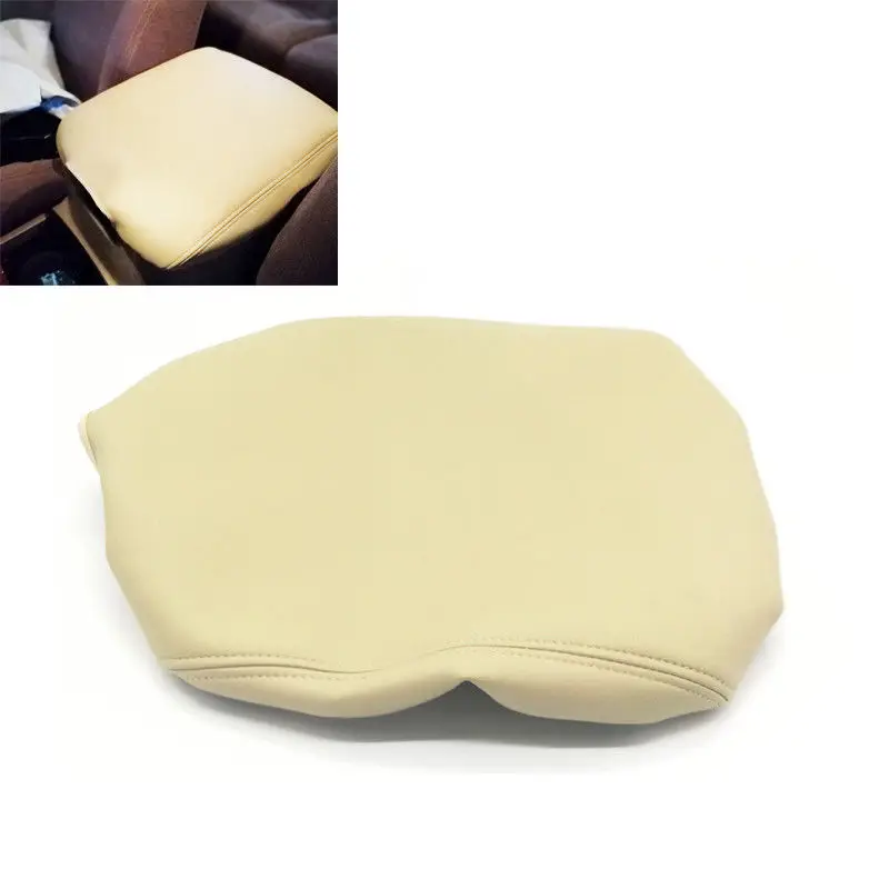 

For Toyota Land Cruiser LC100 LC200 Car Armrest Center Console Pad Leather Arm Rest Cover 2003-2018