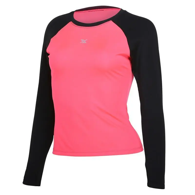 Willarde женские рубашки для спортзала и йоги, топы с длинным рукавом, спортивная одежда для фитнеса и бега, эластичные быстросохнущие спортивные футболки для тренировок - Цвет: Fbf716002