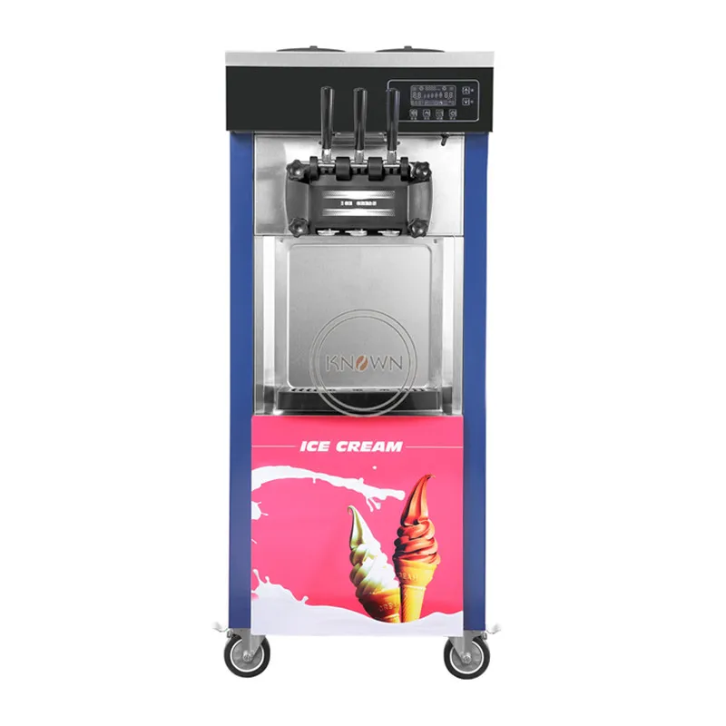 

Big capacity stainless steel soft ice cream machine with double cylinder soft ice cream making machine