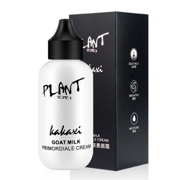 

Lazy Face Foundation Cream Goat Milk Revitalizing Full Coverage Waterproof Professional Makeup Base Brighten Cover Dark Circles