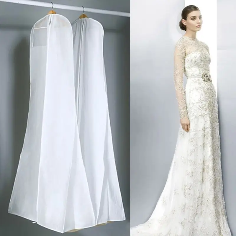 180x70x25 см Двусторонняя Нетканая ткань свадебное платье с юбкой-годе пылезащитный чехол Экстра большая сумка для хранения Одежда Чехол протектор