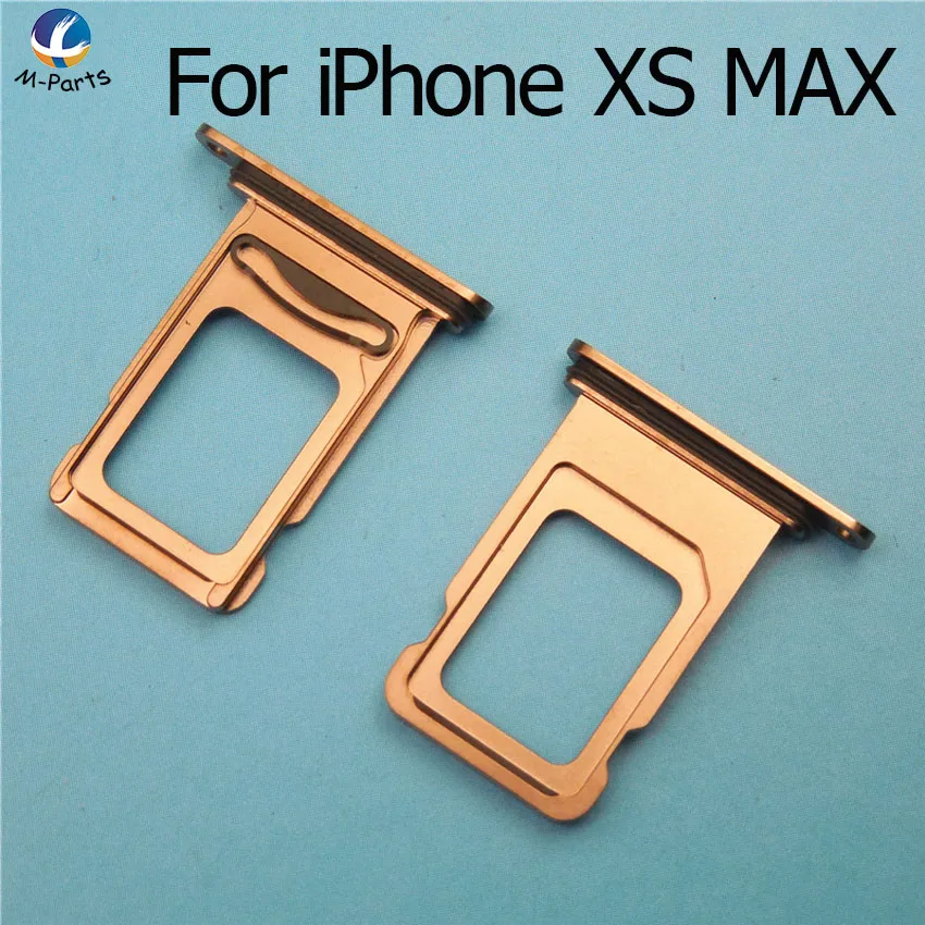 

Original New Single Dual SIM Card Slot For iPhone XS XS MAX XSM Reader Connector Socket Tray Holder Slot Module Parts