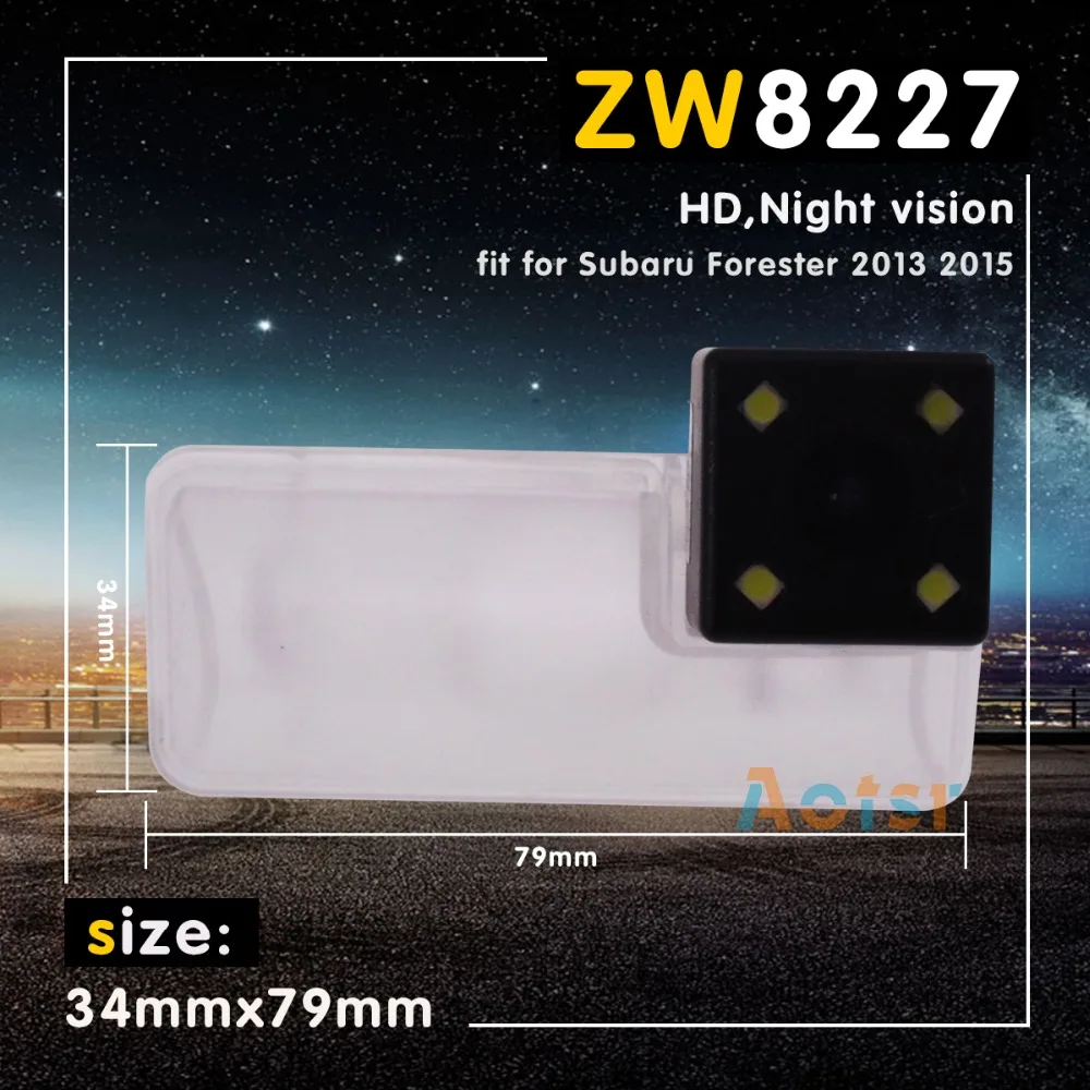 

ZW8227 HD night vision Car Rear View Camera Reverse Backup Color parking Camera 34*79 mm for Subaru Forester 2013 2015