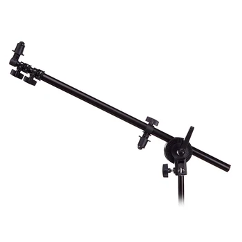 

Photography Boom Arm Holder Photo Studio Stand Bracket Swivel Head for Reflector Arm Support 24"-66" with Grip Head Clamp