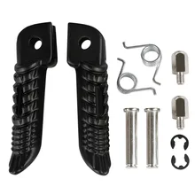 Preto fosco GSX-R Esquerda Lado Direito Footpeg Frente Apoio Para Os Pés Para Suzuki 1000 600 750 Motocicleta