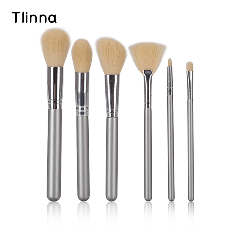 

5 Pcs Makeup Brushes Kit Wood Handle Professional Powder Eyeshadow Make Up Brush Set Cosmetics Beauty Essentials Tools