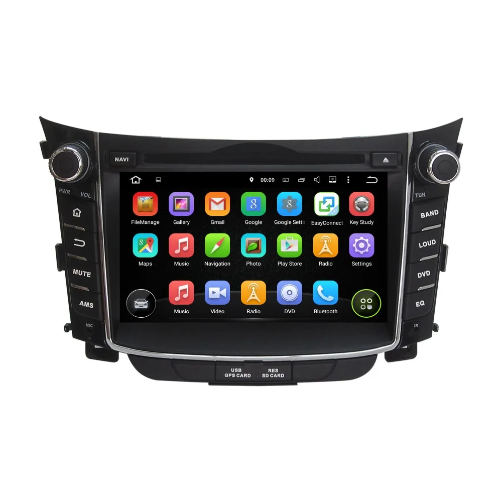 Perfect KLYDE 7" 2 Din Android 8.1 Car Radio For Hyundai I30 2011-2014 Car Audio Multimedia Player Car Stereo Mirror Link DVD Steering 1