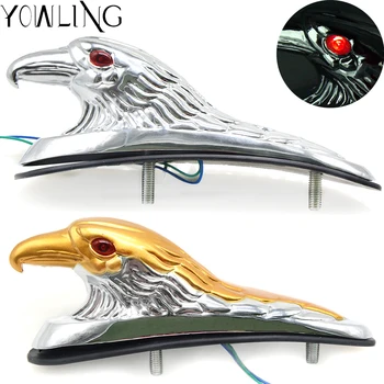 

2 color silver and gold Chrome Eagle Head Ornament Statue For Motorcycle motorbike ATV Front Fender Frames & Fittings Car Bonnet