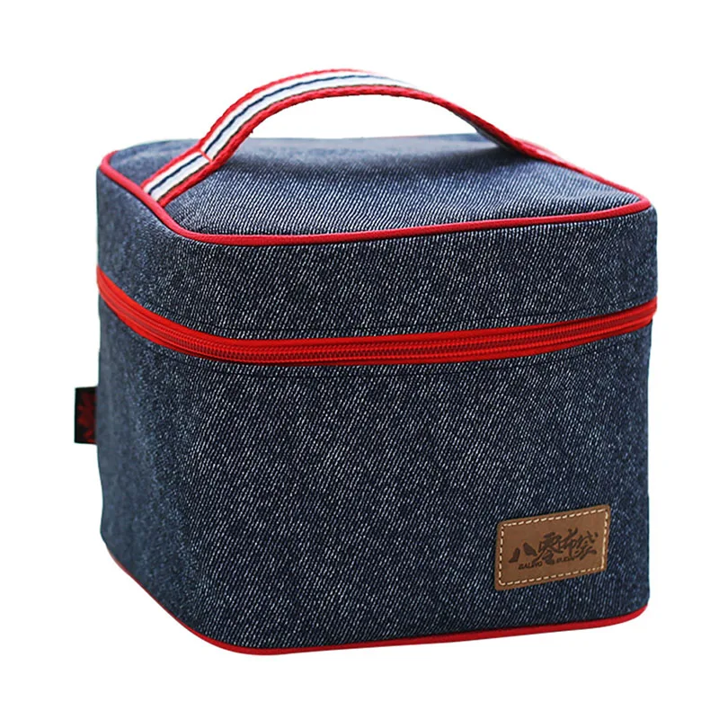 Ткань Оксфорд, алюминиевая фольга, сумка для обеда, толстый пакет льда, портативная изоляционная сумка, квадратная сумка для обеда, сумка-холодильник