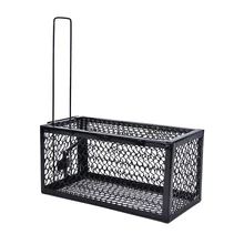 1 piezas nuevo jaula de ratas ratones roedor Control Animal al cebo del ratón trampa humano vivir en casa de alta calidad rata asesino de la jaula(China)