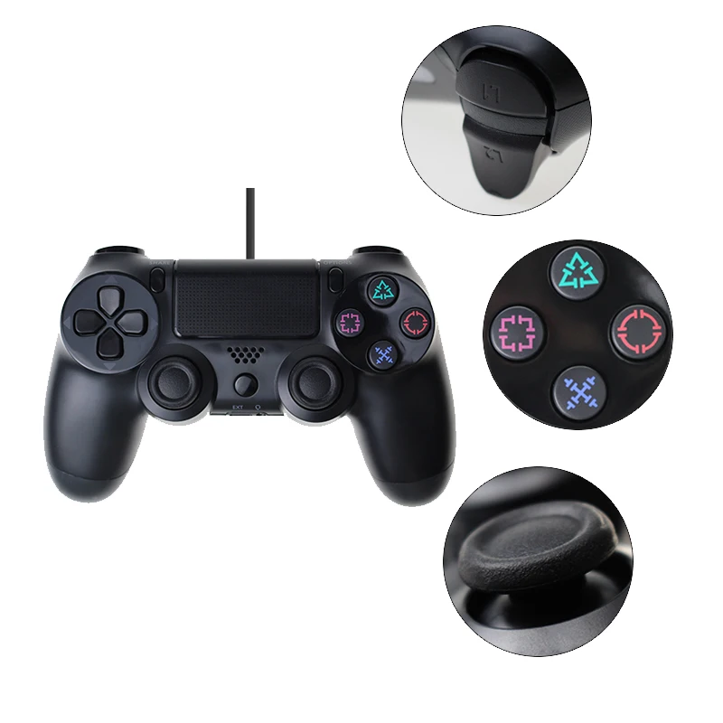 Wired Controller For Sony PS4 Gamepad Joypad Vibration Joystick Controller for Play Station 4 For PS3 Console For Win 7/8/X Wired Controller For Sony PS4 Gamepad Joypad Vibration Joystick Controller for Play Station 4 For PS3 Console For Win 7/8/X