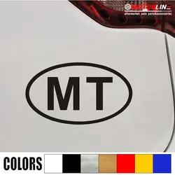 Мальта MT Овальный код страны наклейка стикеры Мальтийский автомобиль винил выбрать размер цвет