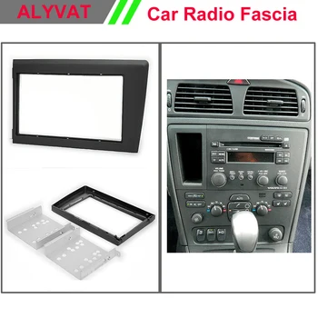 

Free Shipping Car Stereo Radio Fascia Plate Panel Frame Kit For VOLVO S80 Stereo facia surround install trim fit Dash Kit