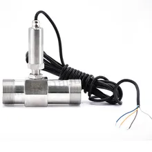 Турбинный Расходомер нагревательный прибор DN4-DN15 расходомер датчик температуры из нержавеющей стали датчик расхода воды