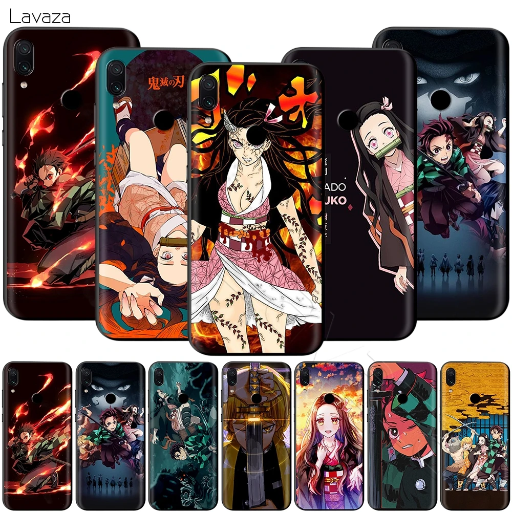 Demon Slayer Kimetsu No Yaiba чехол для Xiaomi Redmi Note 8 9 S K30 Pro MI MAX 3 6 SE A1 A2 A3 10 Lite Plus 8A F1 |
