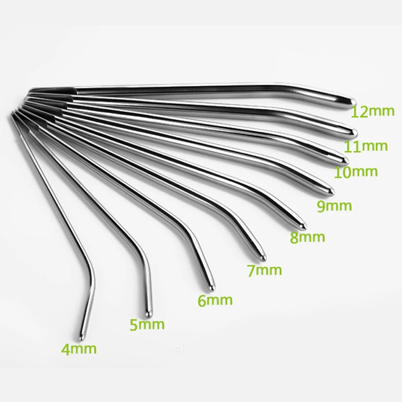 4-12mm stainless steel urethral sounds penis plug dick stimulator sounding sex toys for men,255mm long metal urethral dilators