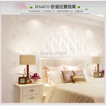 

ZXqz 110 Wholesale embroidery new arrival Nice 10M Home Improvement High-End Luxury 3D Wave Flocking Wallpaper Rolls 4 Colors