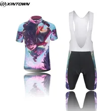 Горячие XINTOWN детский велосипед Джерси шорты устанавливает черный мультфильм детей Велосипедная Форма команды велосипедов ciclismo мальчиков mtb рубашки комплект топов