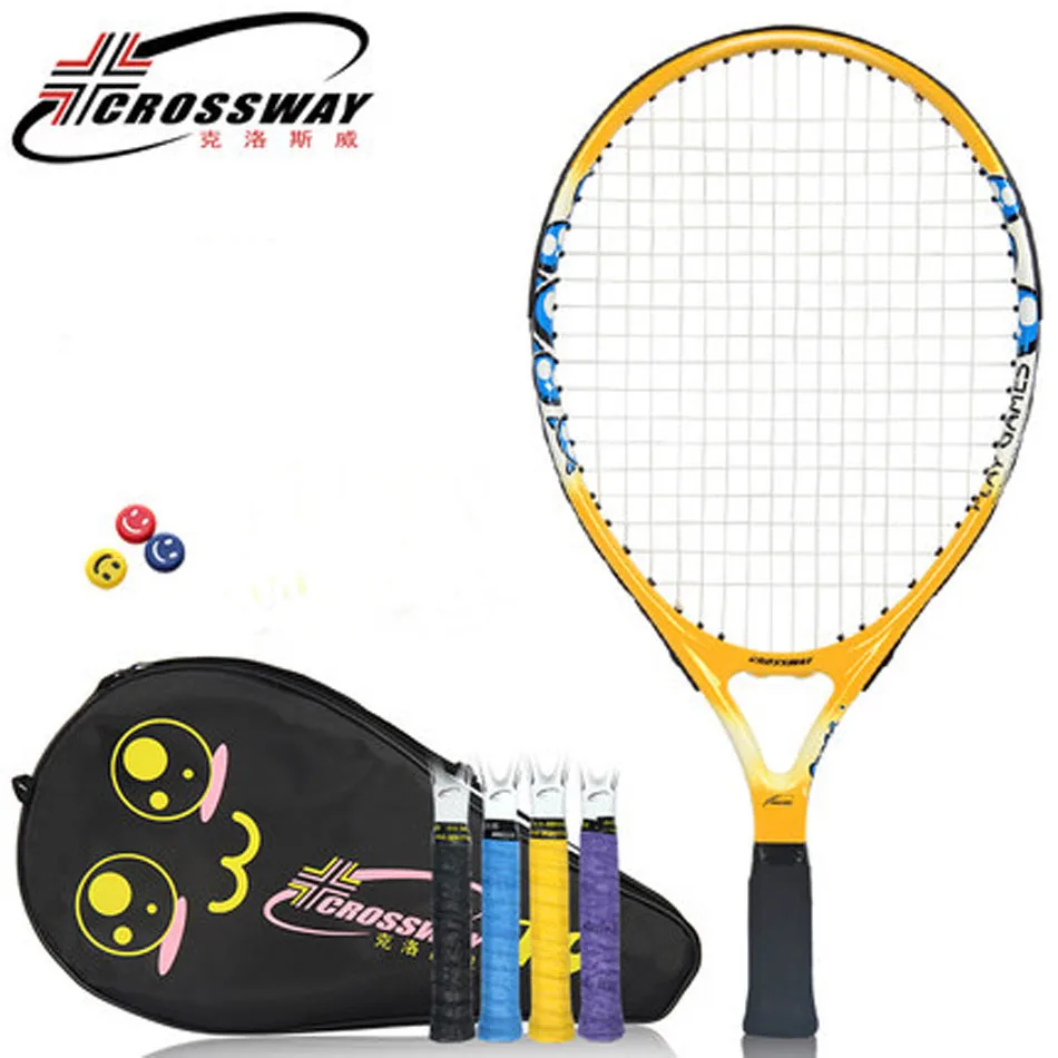 Crossway брендовая Теннисная ракетка для детей, ракетка из алюминиевого сплава, теннисная ракетка, теннисная ракетка - Цвет: Orange