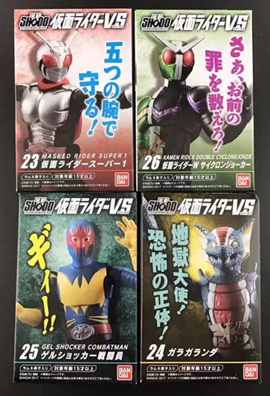 100% Оригинальные BANDAI Tamashii Наций SHODO VS vol.6 фигурку Kamen Rider VS6 набор из 4 шт.|action figure|bandai