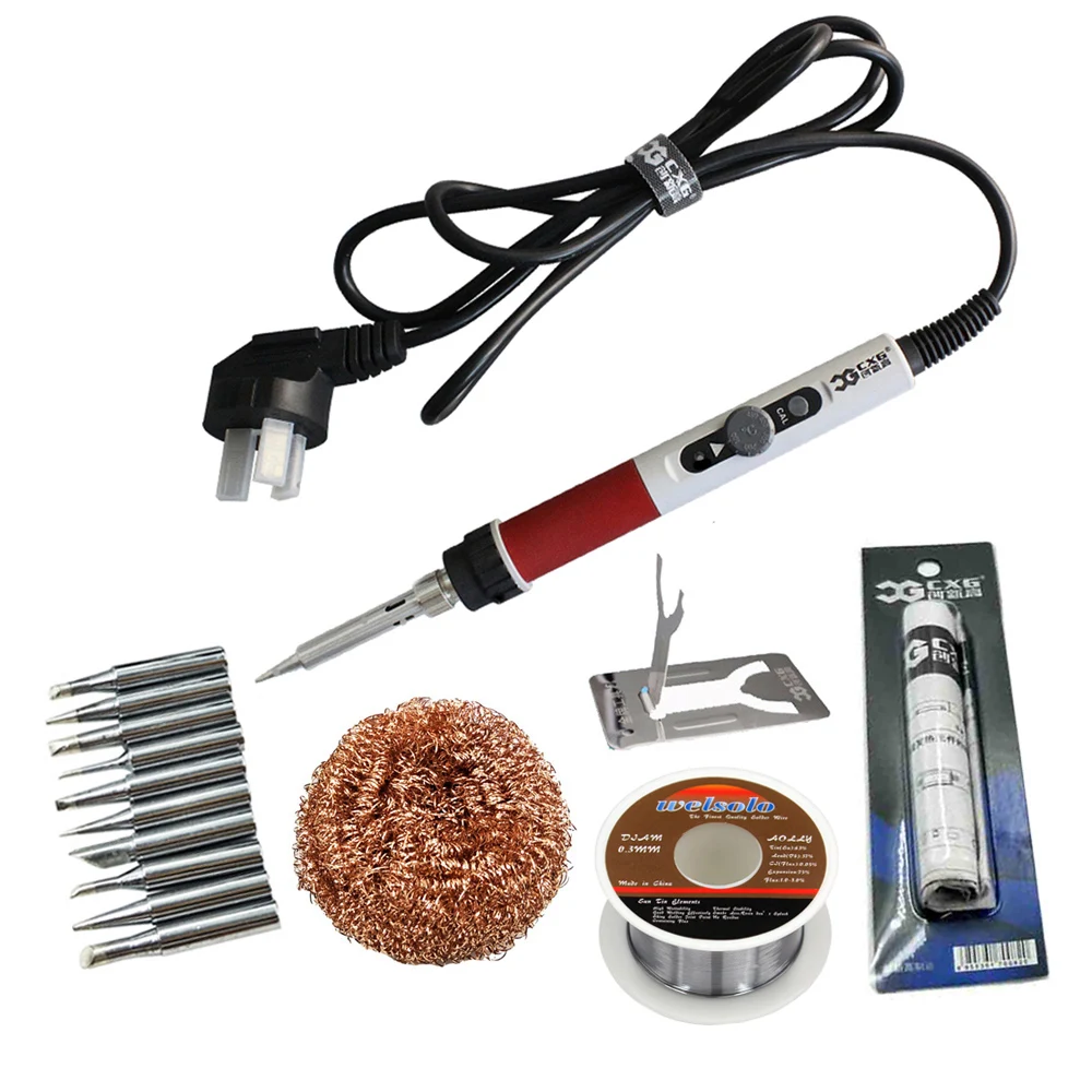 

CXG DT70 Adjustable Soldering Iron Soldering Station 70W Ceramic Heater Thermostat Welding Solder Station Tool Thermostat