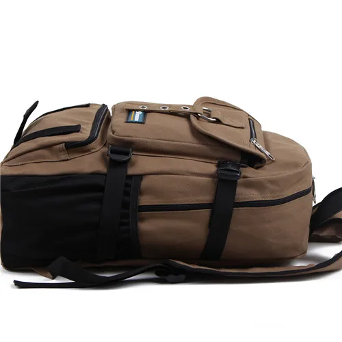 Мужской холщовый рюкзак на молнии с ремешком|travel backpacks for men|backpack designerbackpack fashion |