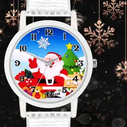Кварцевые наручные часы 2019 прекрасный Рождественский подарок для женщин девочка ребенок рождество снеговик Dreamlike часы мультфильм Санта