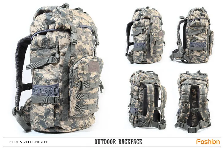 Mochila de Acampamento Viagem dos Homens 50l ao ar Livre Militar Tático Grande Capacidade Bolsas Montanhismo Bolsa Caminhadas Mochila Mod. 1257083 15 caminhadas mochila viagem dos homens