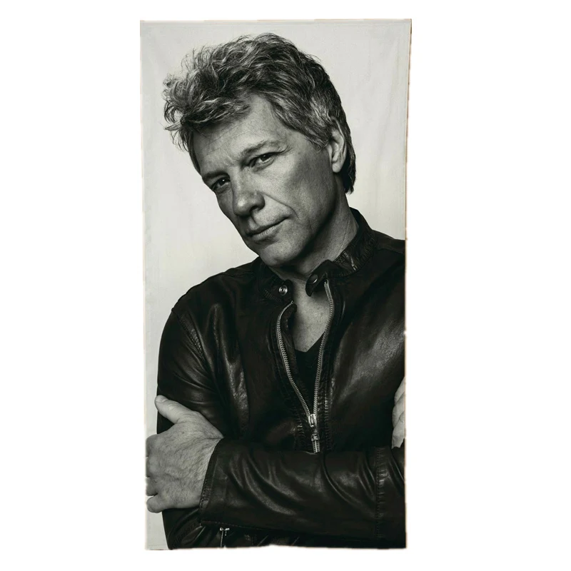 

Hot Jon Bon Jovi Large Microfiber Beach Travel Towels for Adult Men Women Bathroom Shower Towel Bath Surf Quick Dry It's My Life