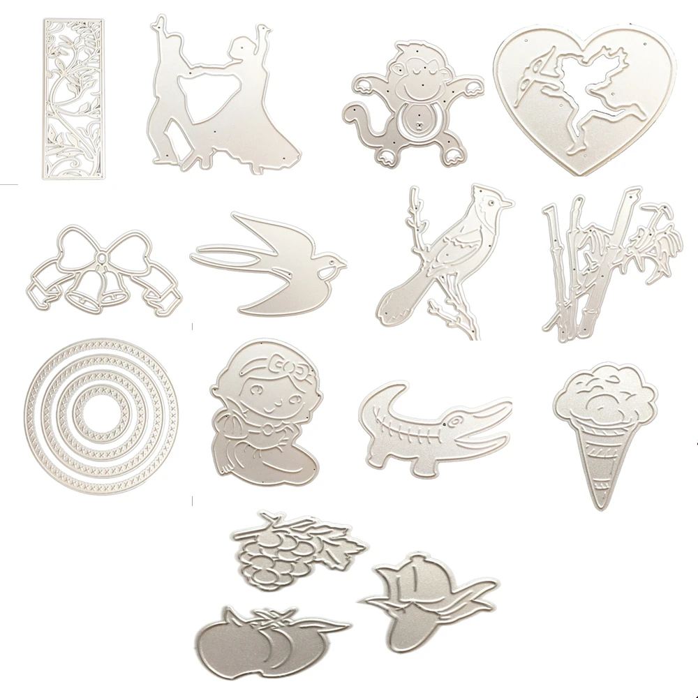 Punch Handheld Paper Card Shape Craft Stencil Metal Die Cutter Small Free Post