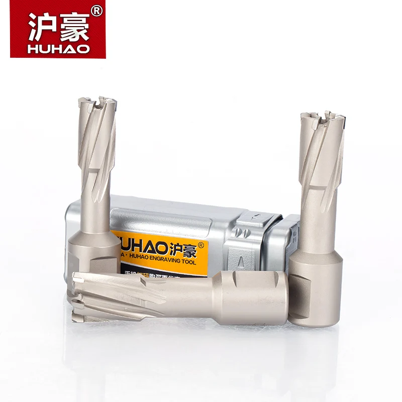HUHAO 1pc Alloy Metal Drilling Hollow Core Steel Drill Bit Core Drill Iron Punch Magnetic Drill Dia.12-39mm Cutting Depth 35mm 