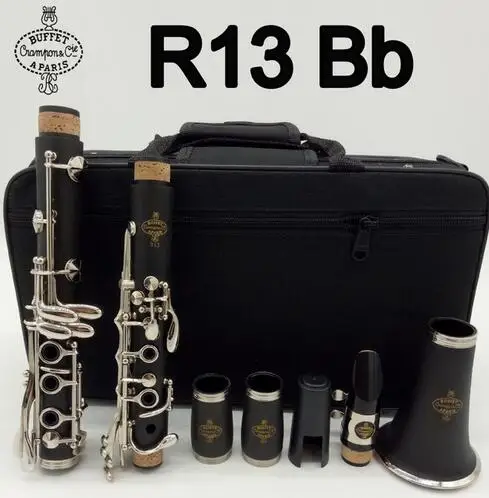 

Brand New Buffet Crampon Paris Professional Bb Clarinet R13 Buffet Bakelite Clarinet Mouthpiece Accessories Case