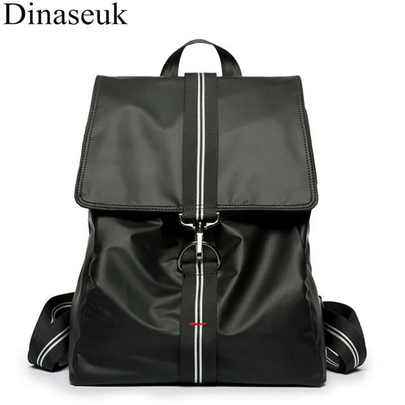 

Newest Men Backpack Waterproof Leather Shoulder Bag For College Student School Bag Travel With Stripe Fashion Design Daypack