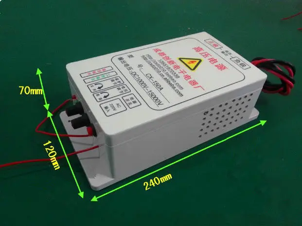 3kv~ 15 кВ высоковольтные электростатический очиститель воздуха генератора энергии 100 w