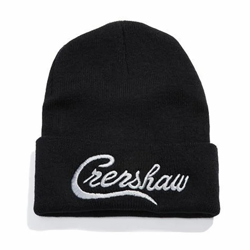 Повседневные шапки Crenshaw для мужчин и женщин вязаные зимние однотонные в стиле