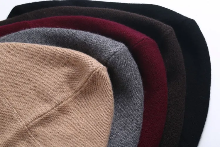 Высококачественный Женский кашемировый свитер с капюшоном, однотонный вязаный теплый кардиган с длинными рукавами, осенне-зимний бренд