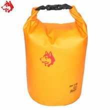 500D ПВХ Крытый Открытый водонепроницаемый плавательный мешок синий/оранжевый 20L водостойкий Кемпинг Пешие Прогулки Треккинг наплечный сухой мешок