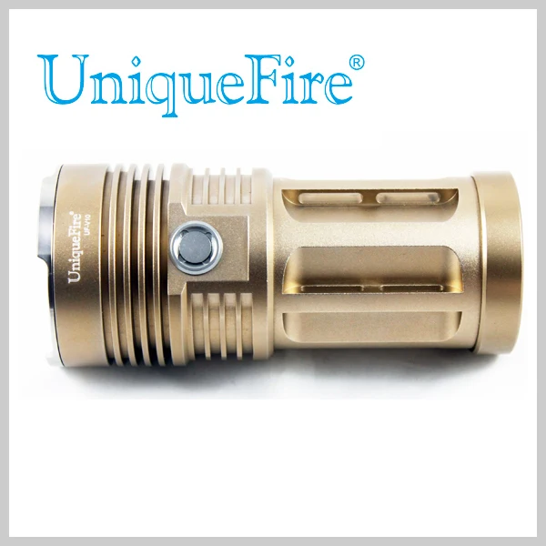 

Uniquefire 4000LM UF-V10-3 Black&Golden 3 Led Flashlight for Police Bulk Led Flashlight for Fire Department Waterproof