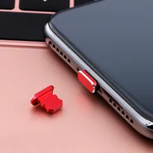 5 шт. Универсальный сплав зарядки разъем против пыли пылезащитный колпачок для iPhone XS дропшиппинг 18#105