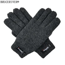 Braceriver женские перчатки из чистой шерсти с подкладкой Thinsulate и манжетами в рубчик