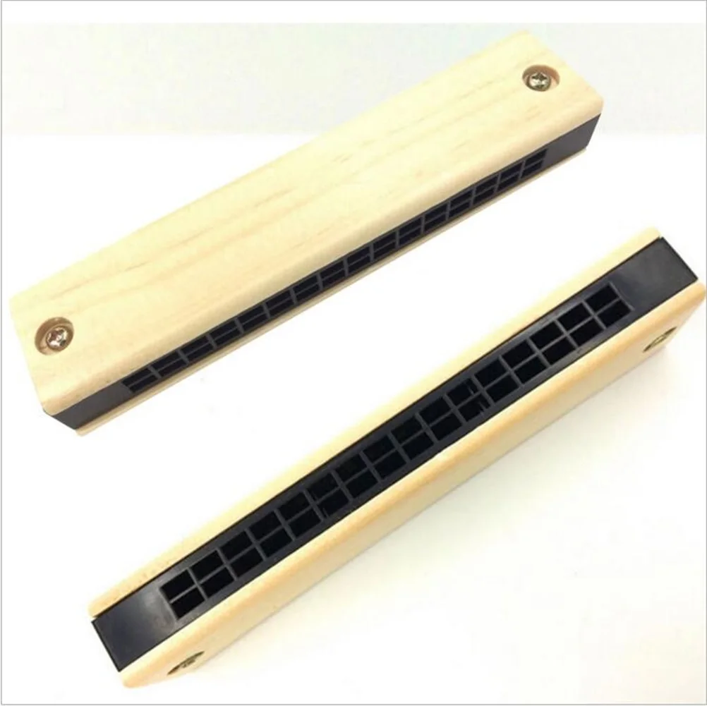 

Educational Musical Wooden Harmonica Instrument Toy for Kids Children Gift Randomly Kid