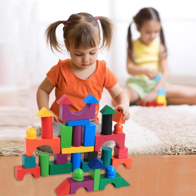 112 шт./компл. красочные деревянные блоки комплект для взрослых и детей головоломки Domino игры рода игрушки Дети раннего обучения Образование