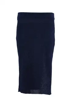 

Trendyol WOMEN-Indigo Silvery Knitwear Skirt TWOAW20GO0019