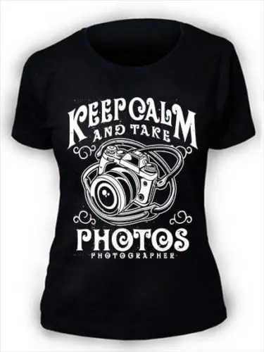 Keep Calm и Take Photo футболка с принтом для женщин и женщин, подарок фотографа, хип-хоп, Мужская футболка, рок, унисекс, модная футболка