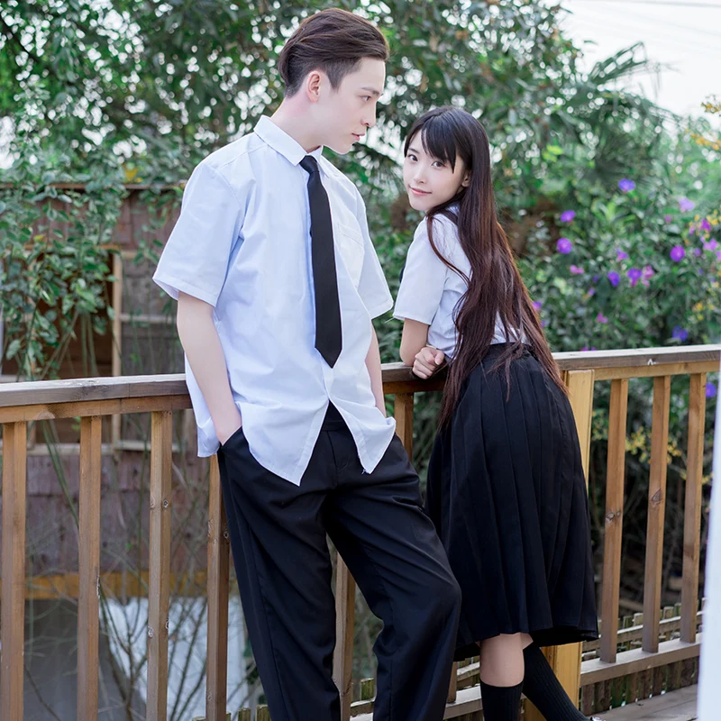 Японский школьников форма sailor студент костюм обувь для мужчин и женщин JK равномерное юбка в складку Костюмы в духе колледжа костюм