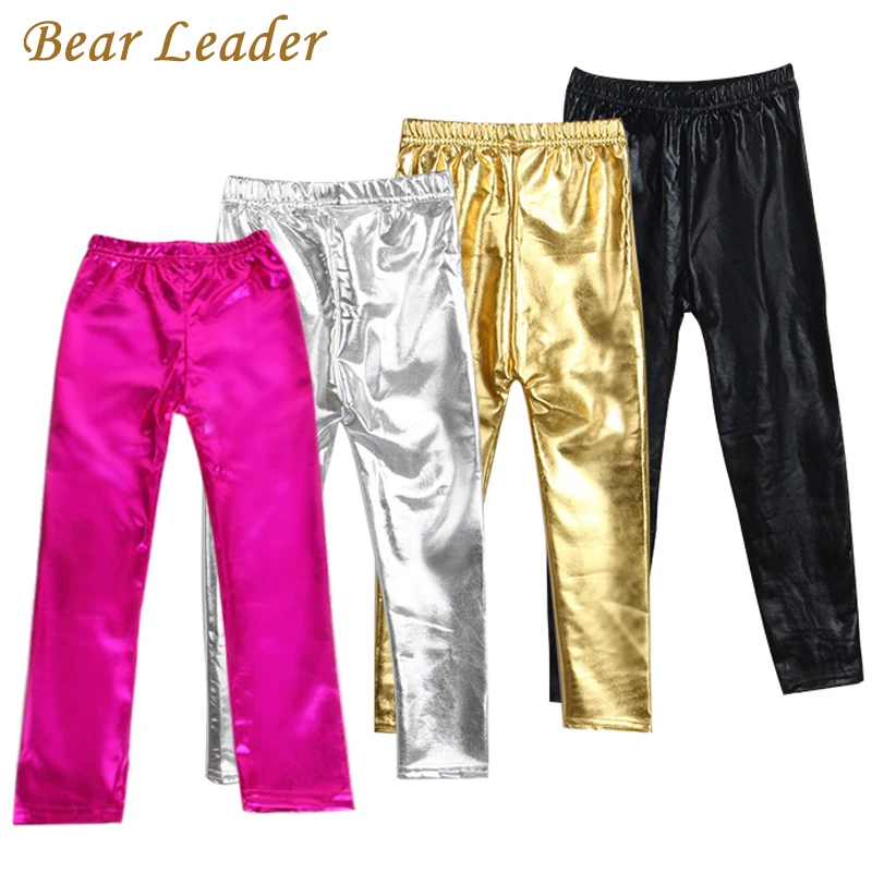 Bear Leader/Новинка 2021 года стильные весенние обтягивающие кожаные брюки для девочек