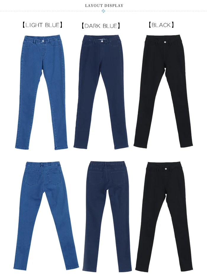 2019 LEIJIJEANS Весна плюс Размеры 3 сплошных Цвета середины талии полной длины Офисные женские туфли тощий карандаш джинсовые стрейч Для женщин