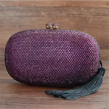 Luxus Marke Designer Vintage Diamant Abendtasche Mode Frauen Quaste Tag Kupplung Partei Kleid Handtaschen Handtasche Kette Umhängetaschen
