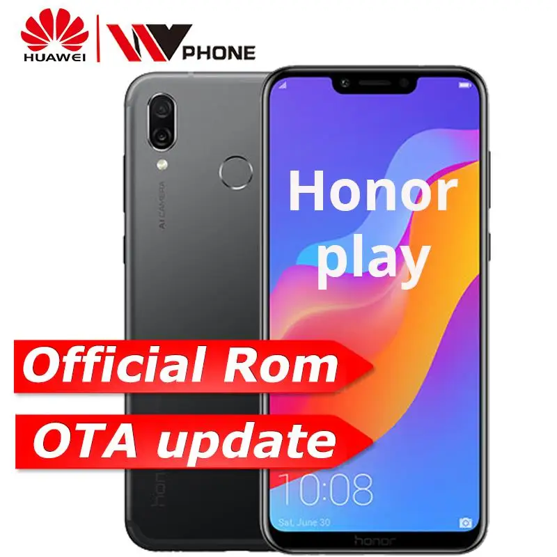 

Original Honor Play 4G 64G 6.3 inch Octa Core support OTA update game phone Fingerprint Face ID Dual Rear Camera 3750mAh